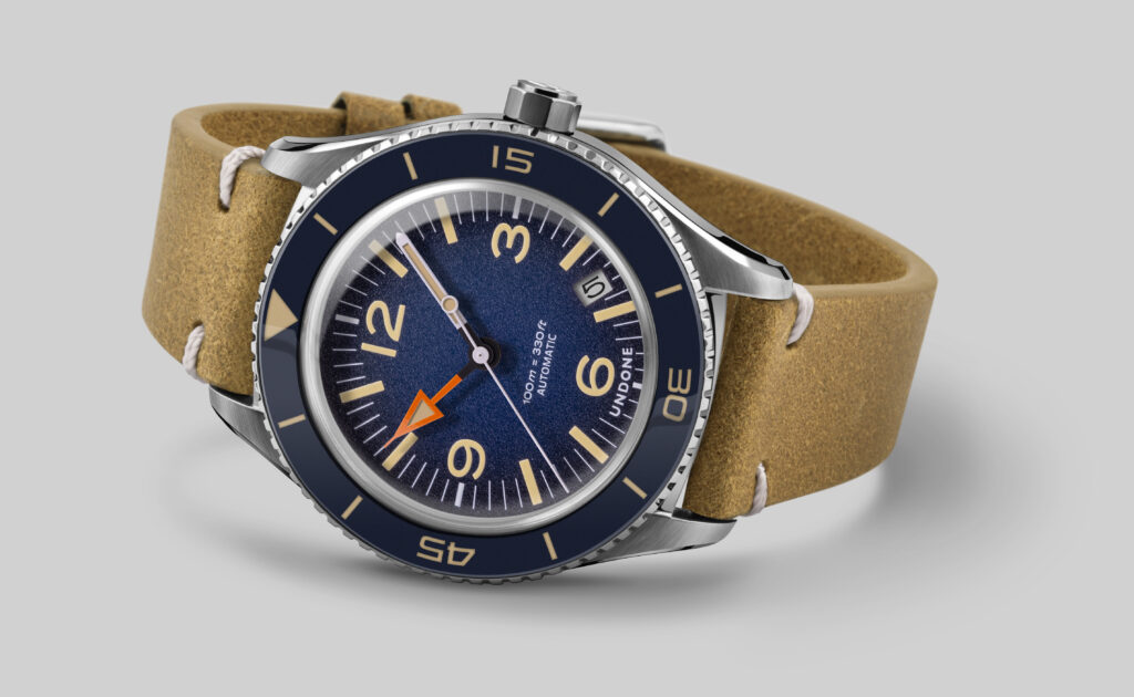 Undone Basecamp Bronze Orologio Unisex Automatico – Cassa In Bronzo, Quadrante Blu, Vetro LEXAN, Cinturino In Tessuto NATO, Movimento Seiko NH35A